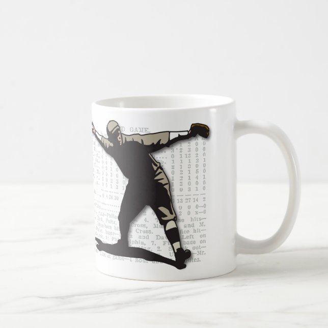 Caneca do jarro do basebol do vintage (Direita)