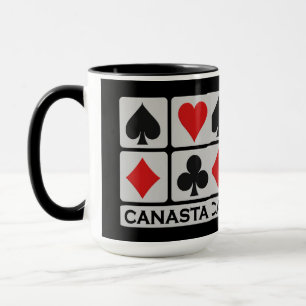 Caneca do jogador do Canasta - escolha o estilo &