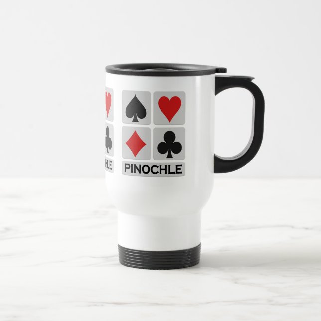 Caneca do jogador do Pinochle - escolha o estilo & (Direita)