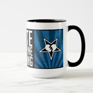Caneca do jogo da máquina do ódio - azul da