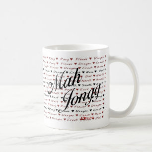 caneca do jongg do mah - personalizada