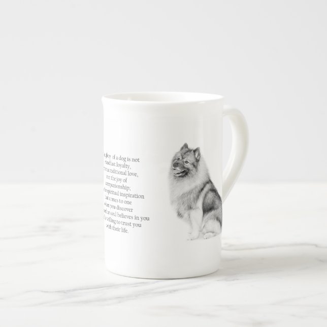 Caneca do Keeshond (Frente Esquerda)