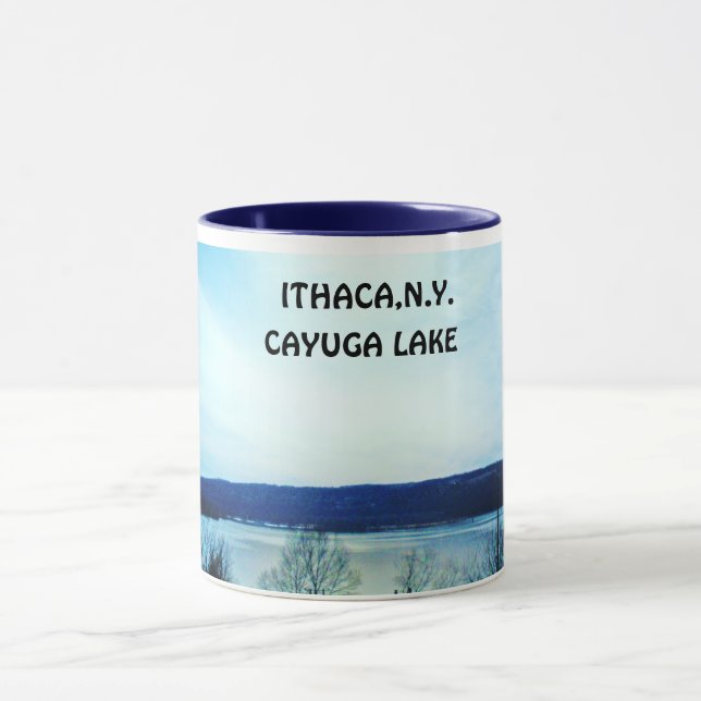 Caneca do LAGO do CAYUGA, ITHACA, N.Y. (Centro)