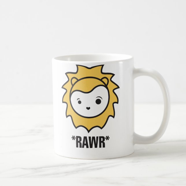 Caneca do leão RAWR (Direita)