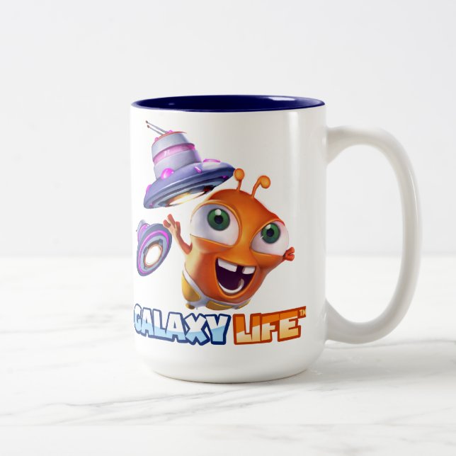 Caneca do logotipo da vida da galáxia (Direita)