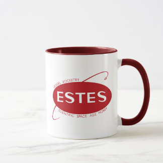 Caneca do logotipo de Estes Pre-Damon do vintage