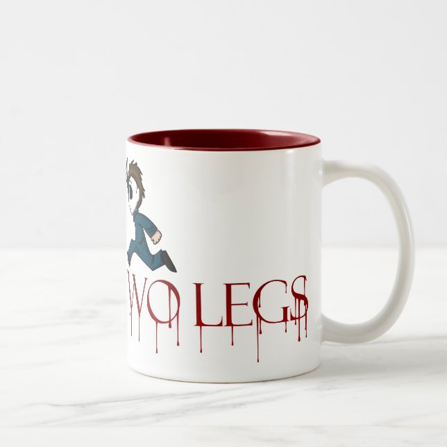 caneca do logotipo de evilontwolegs.com (Direita)