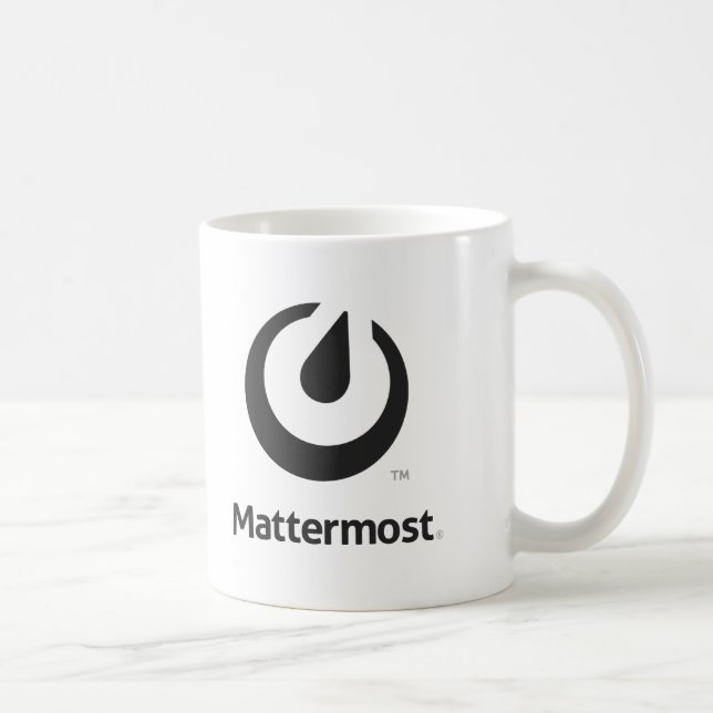 Caneca do logotipo de Mattermost (Direita)