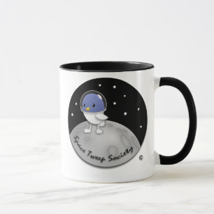 Caneca do logotipo de Tweep do espaço