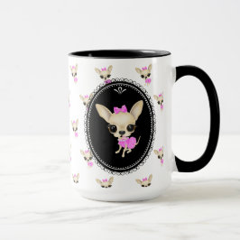 Caneca do logotipo do qui Yum Yum - rico