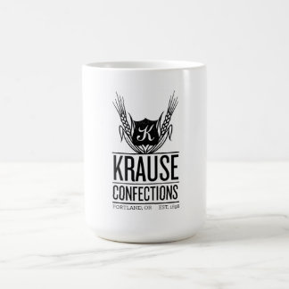 Caneca do logotipo dos doces de Krause