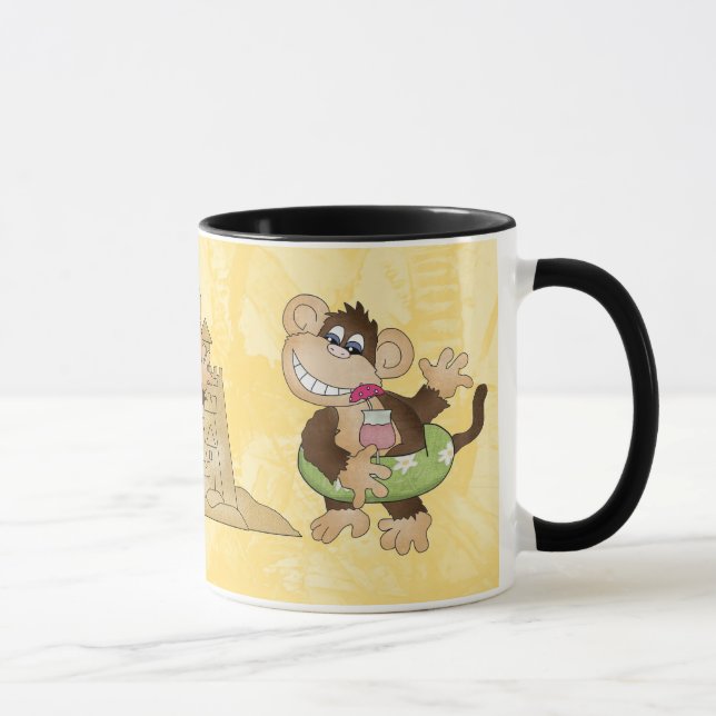 Caneca do macaco da praia (Direita)