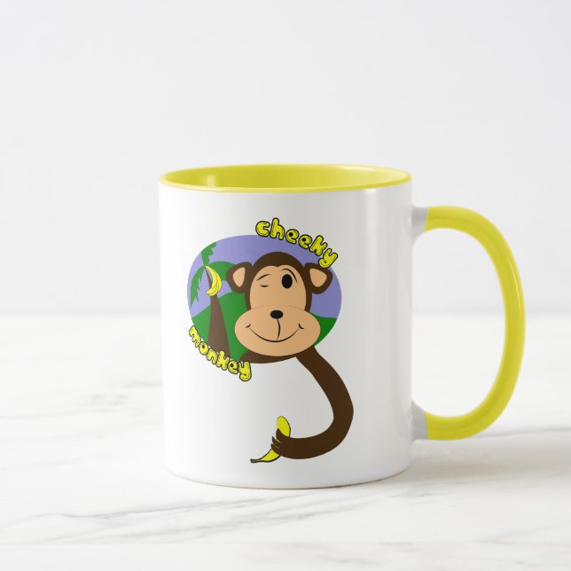 Caneca do macaco dos desenhos animados (Direita)