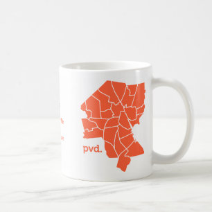 Caneca do mapa da vizinhança do providência