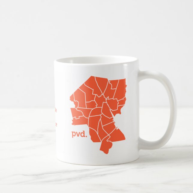 Caneca do mapa da vizinhança do providência (Direita)