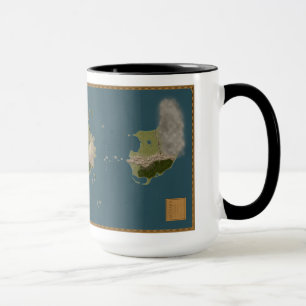 Caneca do mapa de Achaean