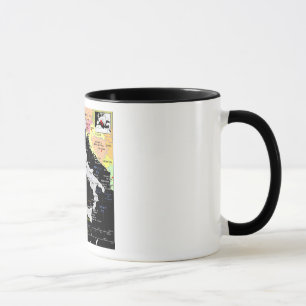 Caneca do mapa de Italia
