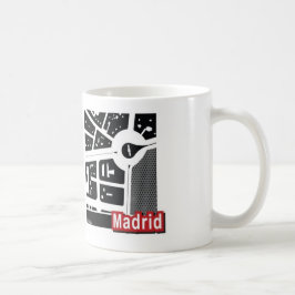 Caneca do mapa de Madrid