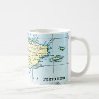 Caneca do mapa de Puerto Rico