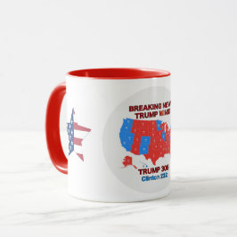 Caneca do mapa dos resultados de eleição 2016 do