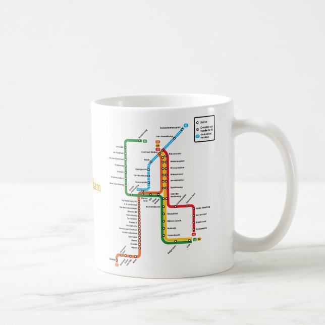 Caneca do metro de Amsterdão (Direita)