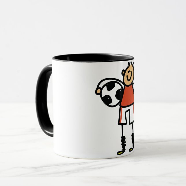 Caneca do miúdo do futebol (Frente Esquerda)