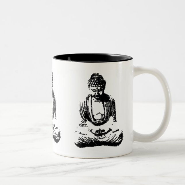 Caneca do Monochrome de Buddha (Direita)