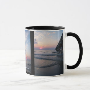 Caneca do nascer do sol da praia de Jacksonville