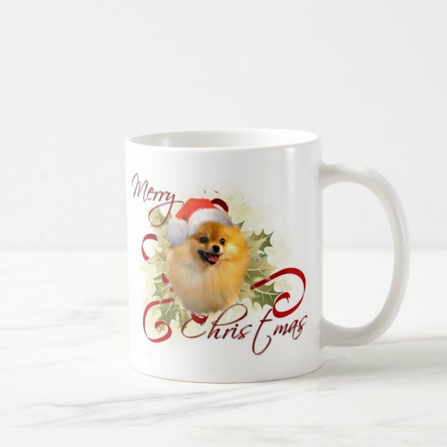 Caneca do Natal de Pomeranian (Direita)