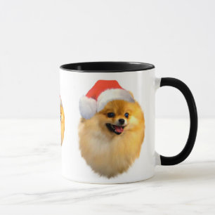 Caneca do Natal de Pomeranian