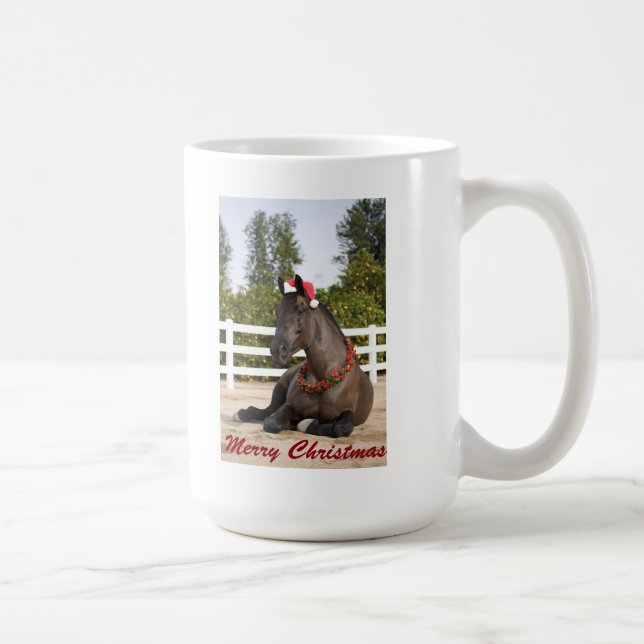 Caneca do Natal do cavalo de esboço (Direita)