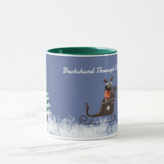 Caneca do Natal do Dachshund