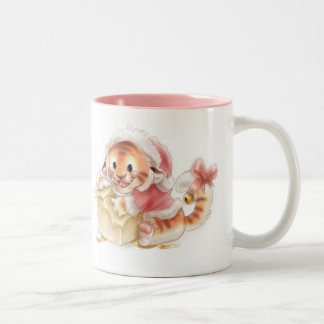 Caneca do Natal do tigre de Li'l