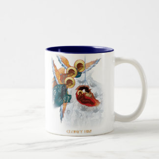 Caneca do Natal - paz no presente ortodoxo da