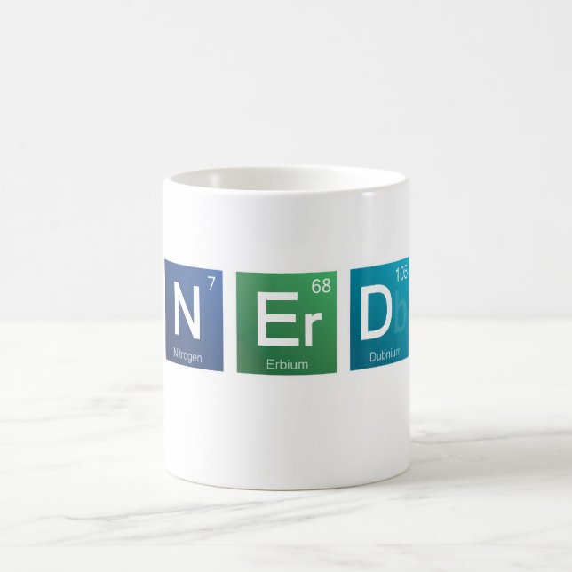 Caneca do nerd da ciência (Centro)