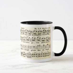 Caneca do no. 9 da sinfonia de Beethoven