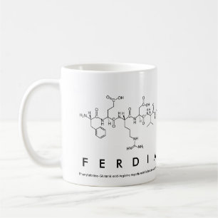Caneca do nome do peptide de Ferdia
