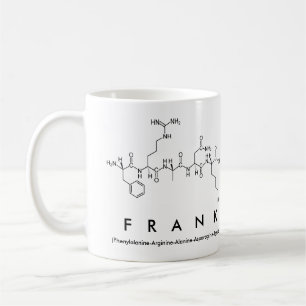 Caneca do nome do peptide de Frank