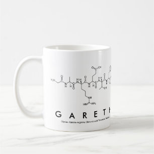 Caneca do nome do peptide de Gareth