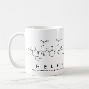 Caneca do nome do peptide de Helen