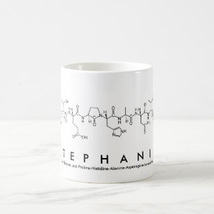 Caneca do nome do peptide de Stephanie