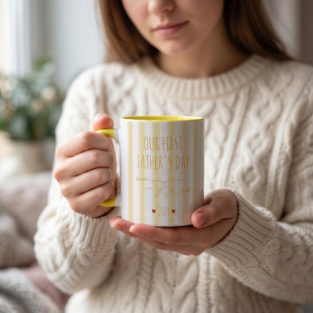 Caneca do Nosso Primeiro Dia dos Pais (Criador carregado)
