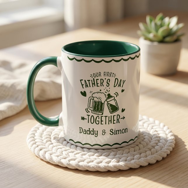 Caneca do Nosso Primeiro Dia dos Pais Juntos (Criador carregado)