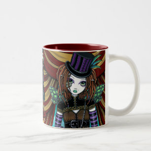 Caneca do país das fadas do circo de Steampunk do