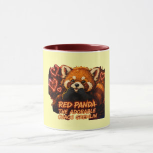 Caneca do Panda Vermelho Adorável Caos