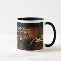 Caneca do panorama do palco de contabilização da