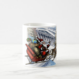 Caneca do papai noel de Wall Street