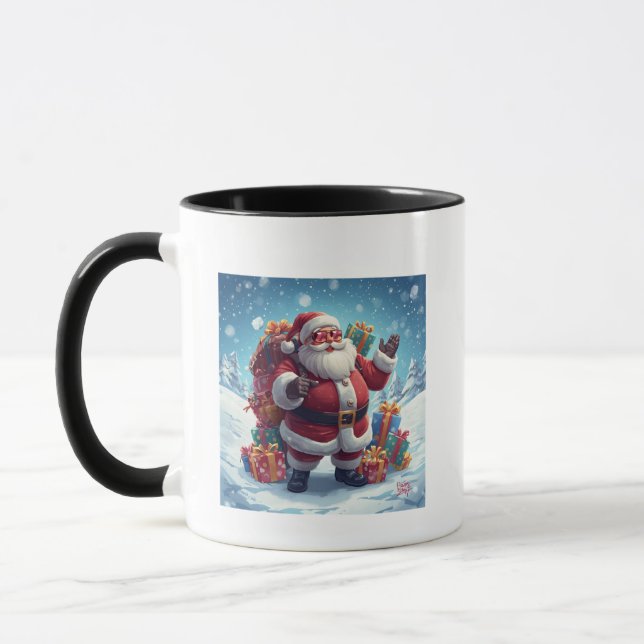 Caneca do Papai Noel – Diversão Festiva com Vibraç (Esquerda)