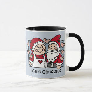 Caneca do papai noel do Feliz Natal