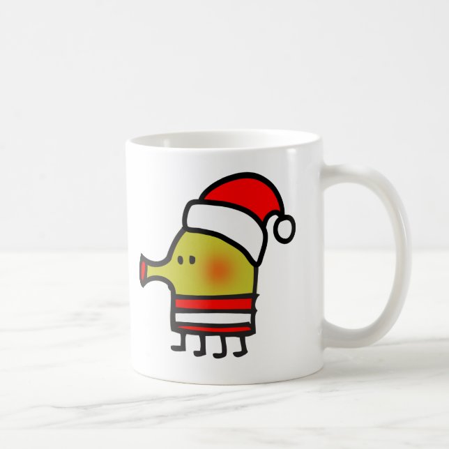 Caneca do papai noel do salto do Doodle (Direita)